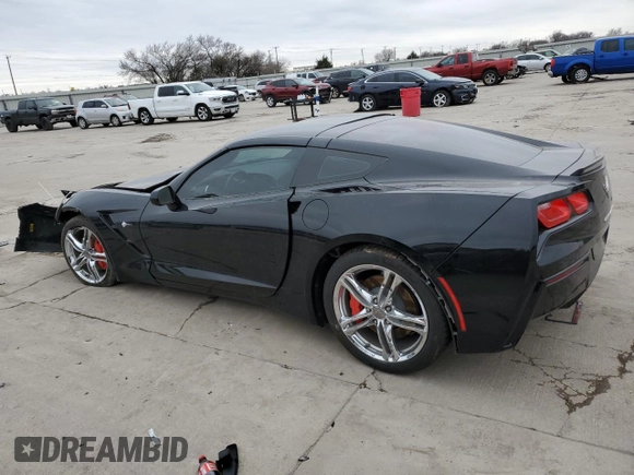 2017 Chevrolet Corvette 1LT with VIN 1G1YB2D75H5116382, listed as a Copart auction lot 45915445 with 0 mi miles and Salvage Title. Bid and sale history available at carsss.com. Image 2.