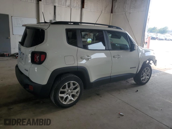 2018 Jeep Renegade Latitude z VIN ZACCJABB0JPH19596, wystawiony jako Copart lot #60263505 z przebiegiem 88 480 mil mil oraz Szkoda całkowita • Salvage title. Historia ofert i sprzedaży dostępna na DreamBid. Obrazek 3.