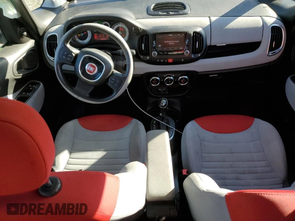 2014 FIAT 500L Easy with VIN ZFBCFABH3EZ026909, listed as a Copart auction lot 44582835 with 104,137 mi miles and Salvage Title. Bid and sale history available at DreamBid. Image 8.