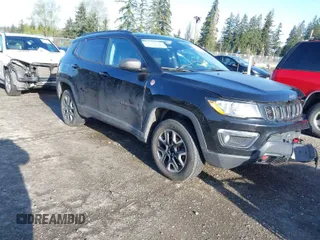 2018 Jeep Compass Trailhawk with VIN 3C4NJDDB1JT234867, listed as a IAAI auction lot 41996425 with 103,567 mi miles and . Bid and sale history available at carsss.com. Image 1.