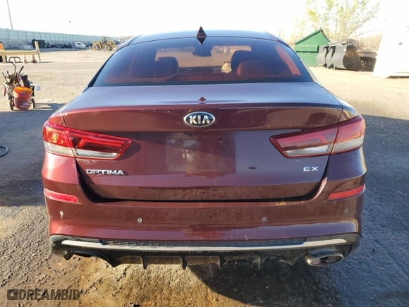 2019 Kia Optima EX with VIN 5XXGU4L19KG318361, listed as a Copart auction lot 50078205 with 137,063 mi miles and Clean Title. Bid and sale history available at carsss.com. Image 6.