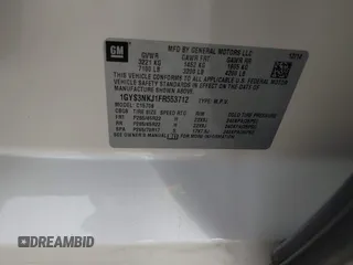 2015 Cadillac Escalade Premium z VIN 1GYS3NKJ1FR553712, wystawiony jako IAAI lot #41660900 z przebiegiem 93 423 mil mil oraz . Historia ofert i sprzedaży dostępna na DreamBid. Obrazek 9.