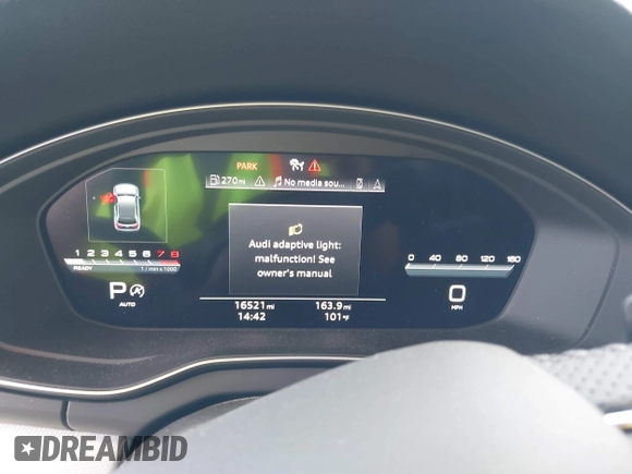 2024 Audi Q5 S line Prestige with VIN WA1FAAFY8R2034774, listed as a IAAI auction lot 42227400 with 16,521 mi miles and . Bid and sale history available at DreamBid. Image 7.