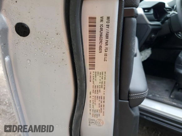2024 Jeep Grand Cherokee Altitude X with VIN 1C4RJHAG2RC145079, listed as a Copart auction lot 58217615 with 8,135 mi miles and Salvage title. Bid and sale history available at DreamBid. Image 13.