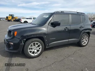 2021 Jeep Renegade Latitude z VIN ZACNJCBB2MPM95351, wystawiony jako Copart lot #50155565 z przebiegiem 58 626 mil mil oraz Szkoda całkowita • Salvage title. Historia ofert i sprzedaży dostępna na DreamBid. Obrazek 1.