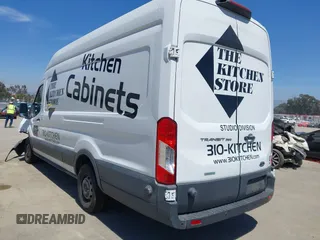 2018 Ford Transit Cargo with VIN 1FTBW3XGXJKB34600, listed as a IAAI auction lot 42017817 with 116,399 mi miles. Bid and sale history available at carsss.com. Image 3.