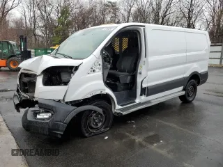 2024 Ford Transit Cargo with VIN 1FTBR1Y89RKA33854, listed as a Copart auction lot 50017425 with 10,491 mi miles and Clean Title. Bid and sale history available at DreamBid. Image 1.