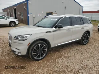 2021 Lincoln Aviator Reserve with VIN 5LM5J7XCXMGL19293, listed as a Copart auction lot 64761565 with 61,614 mi miles and Salvage title. Bid and sale history available at DreamBid. Image 1.