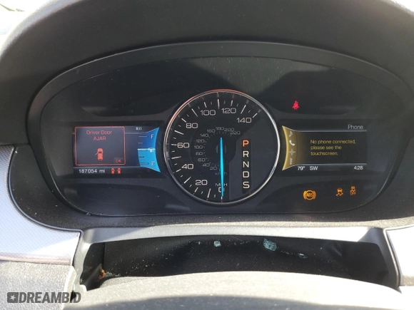 2013 Ford Edge SEL with VIN 2FMDK3JCXDBC76630, listed as a Copart auction lot 49398395 with 187,054 mi miles and Salvage Title. Bid and sale history available at carsss.com. Image 9.