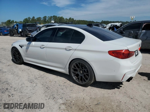 2020 BMW M5 Competition with VIN WBSJF0C0XLCD33495, listed as a Copart auction lot 69428704 with 32,921 mi miles and Salvage Title. Bid and sale history available at carsss.com. Image 2.