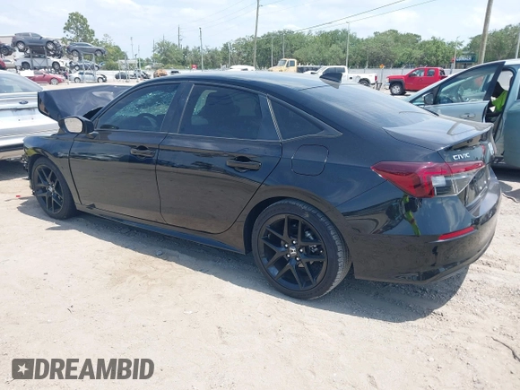 2025 Honda Civic Sport with VIN 2HGFE2F50SH503098, listed as a IAAI auction lot 42086699 with Not provided miles and . Bid and sale history available at DreamBid. Image 3.
