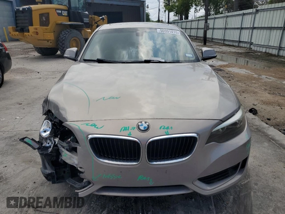 2015 BMW 2 Series 228i with VIN WBA1F5C51FV257605, listed as a Copart auction lot 50991415 with 122,396 mi miles and Salvage Title. Bid and sale history available at carsss.com. Image 5.