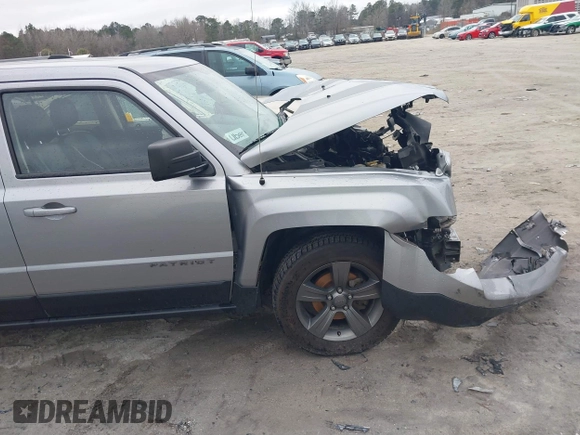 2017 Jeep Patriot Sport with VIN 1C4NJPBAXHD200955, listed as a IAAI auction lot 41597096 with 166,857 mi miles. Bid and sale history available at carsss.com. Image 13.