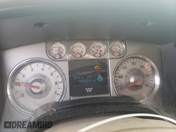2009 Ford F-150 XL with VIN 1FTPW14V49KB51448, listed as a Copart auction lot 57748555 with 187,260 mi miles and Clean title. Bid and sale history available at DreamBid. Image 9.