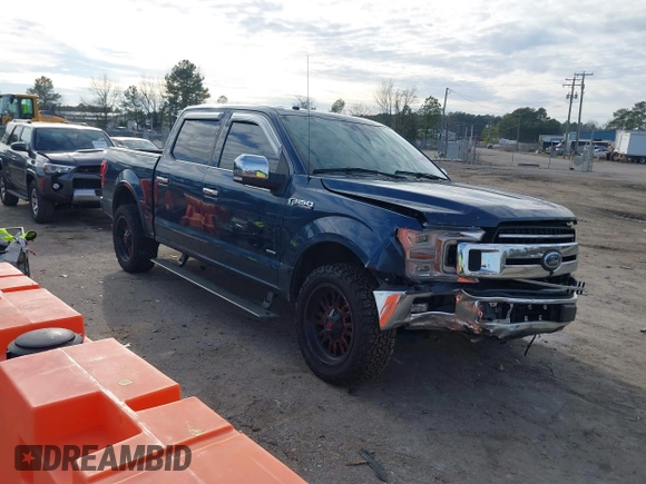 2018 Ford F-150 XL with VIN 1FTEW1CG9JFC30203, listed as a IAAI auction lot 41443125 with 149,915 mi miles. Bid and sale history available at carsss.com. Image 1.