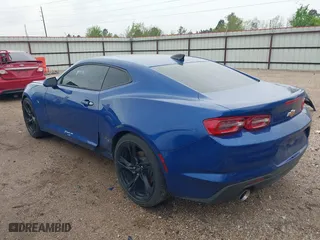 2021 Chevrolet Camaro 1LT with VIN 1G1FB1RS5M0128392, listed as a IAAI auction lot 41879369 with 35,168 mi miles. Bid and sale history available at carsss.com. Image 3.