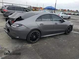 2020 Mercedes-Benz CLA 250 with VIN W1K5J4GB5LN103476, listed as a Copart auction lot 50691265 with 63,096 mi miles and Salvage Title. Bid and sale history available at DreamBid. Image 3.