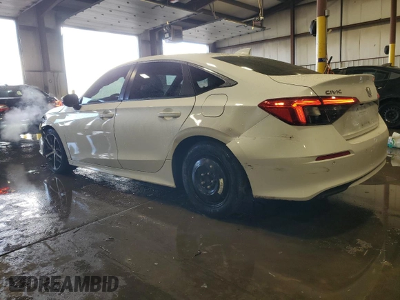 2024 Honda Civic Sedan Touring with VIN 2HGFE1F91RH327492, listed as a Copart auction lot 89207475 with 43,663 mi miles and Salvage Title. Bid and sale history available at carsss.com. Image 2.