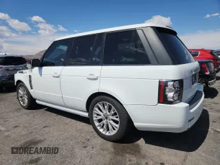 2012 Land Rover Range Rover SC Autobiography with VIN SALMP1E45CA385271, listed as a Copart auction lot 54558125 with 93,103 mi miles and Salvage title. Bid and sale history available at DreamBid. Image 2.
