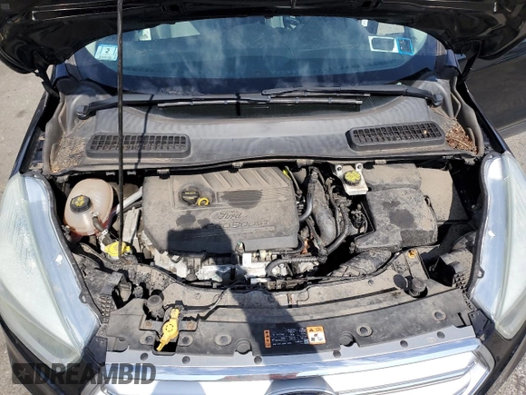 2017 Ford Escape SE with VIN 1FMCU9GD6HUD14508, listed as a Copart auction lot 49112575 with 77,668 mi miles and Salvage Title. Bid and sale history available at DreamBid. Image 12.