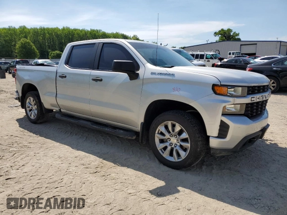 2019 Chevrolet Silverado 1500 Custom with VIN 1GCUYBEF6KZ273462, listed as a Copart auction lot 53993055 with 87,722 mi miles and Salvage Title. Bid and sale history available at DreamBid. Image 4.