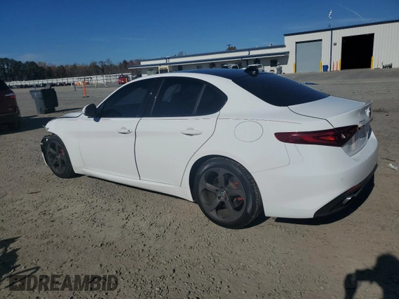 2017 Alfa Romeo Giulia with VIN ZARFAEBN3H7546703, listed as a Copart auction lot 82305614 with 45,438 mi miles and Salvage Title. Bid and sale history available at carsss.com. Image 2.