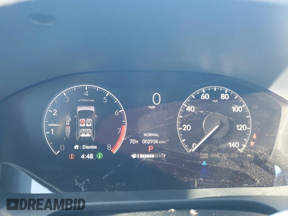 2024 Honda HR-V Sport with VIN 3CZRZ1H55RM750940, listed as a Copart auction lot 46476805 with 2,936 mi miles and Salvage Title. Bid and sale history available at DreamBid. Image 9.