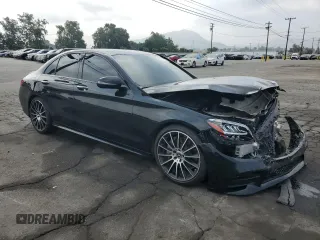 2020 Mercedes-Benz C 300 with VIN W1KWF8DBXLR592547, listed as a Copart auction lot 59551835 with 73,047 mi miles and Salvage title. Bid and sale history available at DreamBid. Image 4.