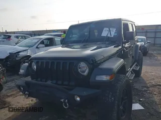 2020 Jeep Wrangler Unlimited Sport S with VIN 1C4HJXDN2LW165046, listed as a IAAI auction lot 42400876 with 92,100 mi miles and . Bid and sale history available at DreamBid. Image 2.