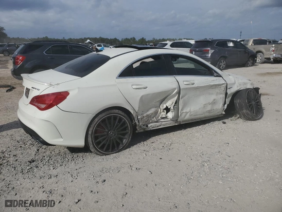 2014 Mercedes-Benz CLA-Class CLA 45 AMG with VIN WDDSJ5CB1EN104951, listed as a Copart auction lot 86625074 with 84,797 mi miles and Salvage Title. Bid and sale history available at carsss.com. Image 3.