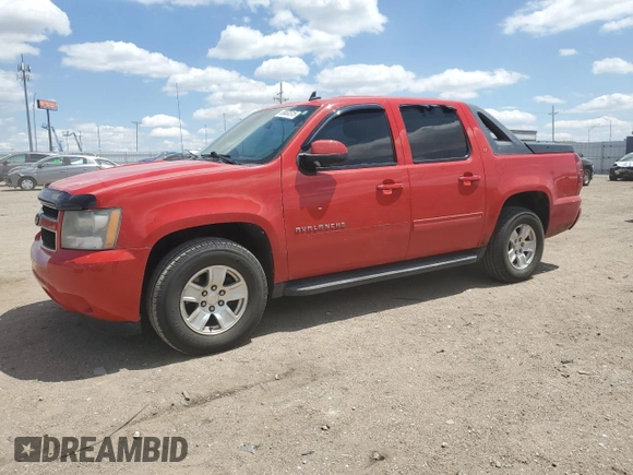 2010 Chevrolet Avalanche LT with VIN 3GNVKFE05AG157345, listed as a Copart auction lot 58083315 with 186,530 mi miles and Salvage title. Bid and sale history available at DreamBid. Image 1.
