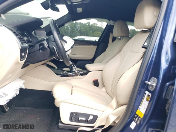 2019 BMW X4 M40i with VIN 5UXUJ5C53KLJ64409, listed as a Copart auction lot 72044954 with 0 mi miles and Salvage Title. Bid and sale history available at carsss.com. Image 7.