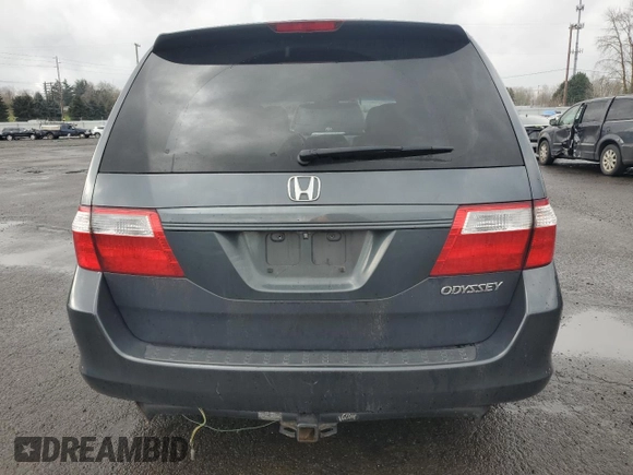 2005 Honda Odyssey EX-L with VIN 5FNRL38695B018174, listed as a Copart auction lot 45573885 with 207,393 mi miles and Salvage Title. Bid and sale history available at carsss.com. Image 6.