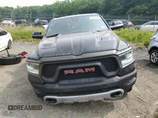 2019 Ram 1500 Rebel with VIN 1C6SRFLT6KN722481, listed as a Copart auction lot 60653285 with 79,447 mi miles and Salvage title. Bid and sale history available at DreamBid. Image 5.