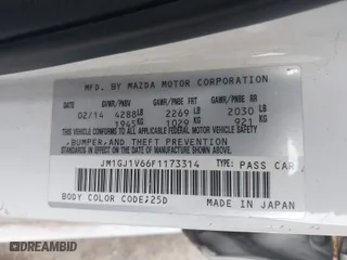 2015 Mazda Mazda6 i Touring with VIN JM1GJ1V66F1173314, listed as a IAAI auction lot 41101860 with 160,338 mi miles. Bid and sale history available at carsss.com. Image 9.