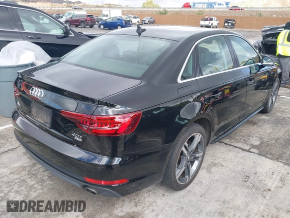 2018 Audi A4 Premium Plus with VIN WAULMAF40JA174578, listed as a IAAI auction lot 41546212 with 41,410 mi miles. Bid and sale history available at carsss.com. Image 4.