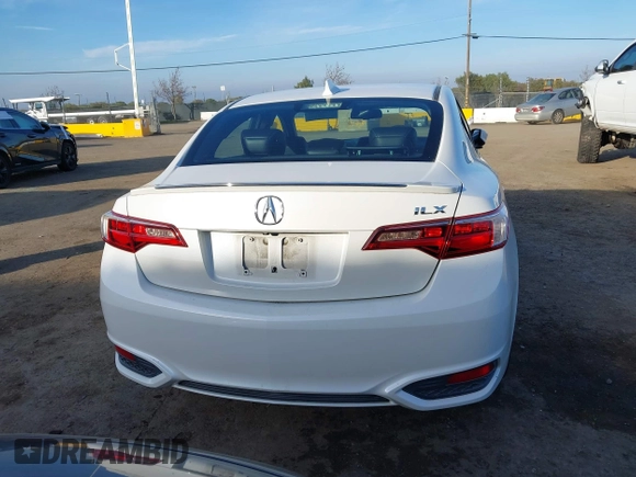 2016 Acura ILX w/Premium/A-SPEC Pkg with VIN 19UDE2F82GA016380, listed as a IAAI auction lot 41262198 with 55,656 mi miles. Bid and sale history available at carsss.com. Image 16.