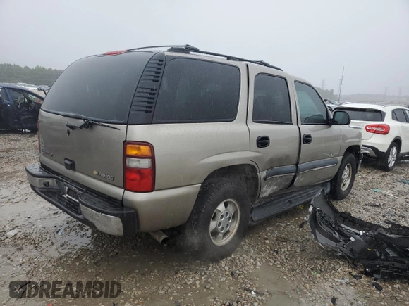 2002 Chevrolet Tahoe LS with VIN 1GNEC13Z92R283808, listed as a Copart auction lot 71348574 with 327,647 mi miles and Salvage Title. Bid and sale history available at carsss.com. Image 3.