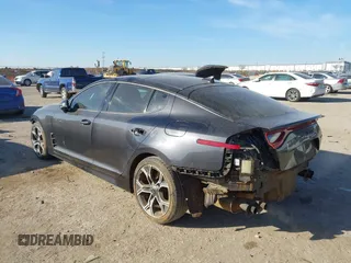 2021 Kia Stinger GT-Line with VIN KNAE15LA3M6088482, listed as a IAAI auction lot 41591887 with 64,381 mi miles and . Bid and sale history available at DreamBid. Image 3.