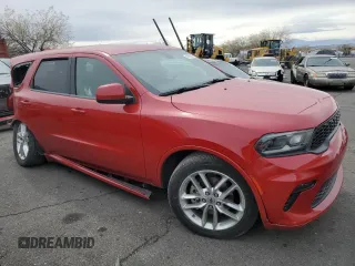 2022 Dodge Durango GT Plus with VIN 1C4RDHDG1NC102530, listed as a Copart auction lot 49162635 with 32,490 mi miles and Salvage Title. Bid and sale history available at DreamBid. Image 4.