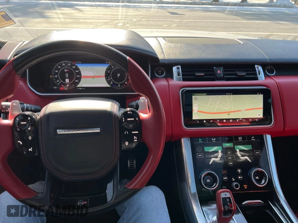 2021 Land Rover Range Rover Sport SVR with VIN SALWZ2RE4MA761665, listed as a Copart auction lot 42854065 with 111,581 mi miles and Clean Title. Bid and sale history available at carsss.com. Image 7.