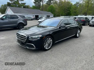 2022 Mercedes-Benz S 580 with VIN W1K6G7GB5NA132541, listed as a Copart auction lot 56436665 with 95,609 mi miles and Clean Title. Bid and sale history available at DreamBid. Image 1.