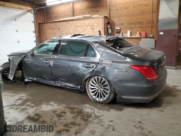 2019 Genesis G90 Premium with VIN KMTF34JA9KU056726, listed as a Copart auction lot 47019805 with Not Provided miles and Salvage Title. Bid and sale history available at DreamBid. Image 2.