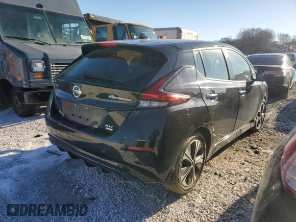 2020 Nissan LEAF SV Plus with VIN 1N4BZ1CP8LC308460, listed as a Copart auction lot 89334465 with 34,623 mi miles and Salvage Title. Bid and sale history available at DreamBid. Image 3.