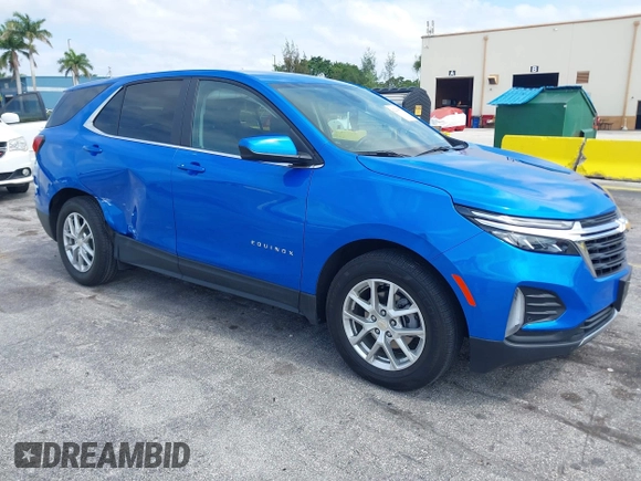 2024 Chevrolet Equinox LT with VIN 3GNAXUEG9RS250203, listed as a IAAI auction lot 42233875 with 26,930 mi miles and . Bid and sale history available at DreamBid. Image 1.