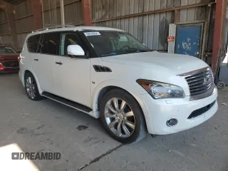 2014 Infiniti QX80 with VIN JN8AZ2NF1E9554013, listed as a Copart auction lot 58436654 with 0 mi miles and Clean Title. Bid and sale history available at carsss.com. Image 4.