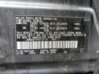 2023 Toyota RAV4 SE с VIN JTMAB3FV1PD125174, выставлен на аукционе Copart как лот 46052295 с пробегом 43 360 миль миль и Списание • Salvage title. История ставок и продаж доступна на DreamBid. Изображение 14.