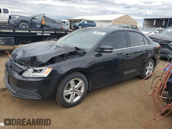 2014 Volkswagen Jetta TDI w/Premium with VIN 3VW3L7AJ9EM438697, listed as a Copart auction lot 57641645 with 191,231 mi miles and Salvage title. Bid and sale history available at DreamBid. Image 1.