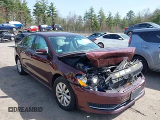 2014 Volkswagen Passat S with VIN 1VWAT7A39EC102512, listed as a IAAI auction lot 42119200 with 134,768 mi miles and . Bid and sale history available at DreamBid. Image 1.