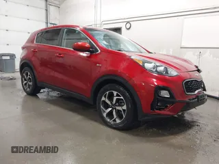 2020 Kia Sportage LX with VIN KNDPMCAC7L7809195, listed as a IAAI auction lot 41976306 with 59,648 mi miles. Bid and sale history available at carsss.com. Image 1.
